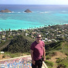 Erik at the top of the Pillbox Hike in Kailua